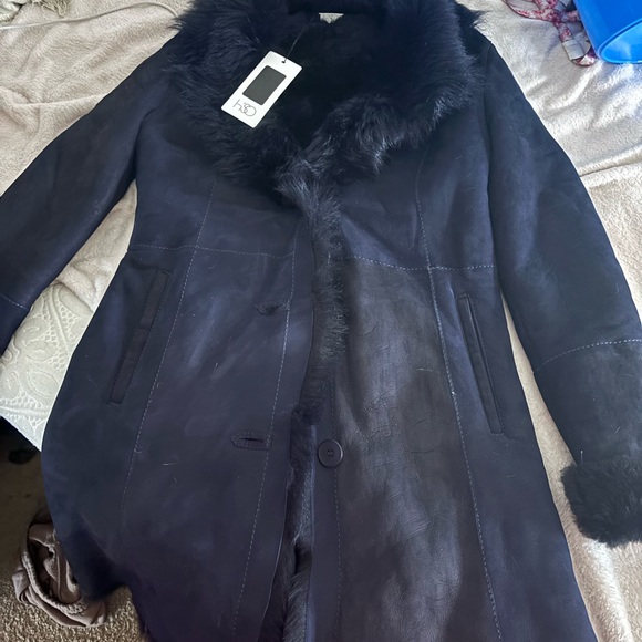 Leather fur jacket brand new - Picture 1 of 4
